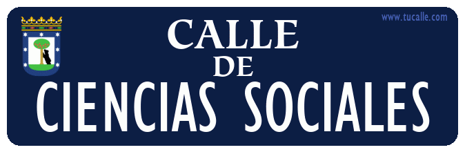 cartel_de_calle-de-Ciencias Sociales_en_madrid_antiguo